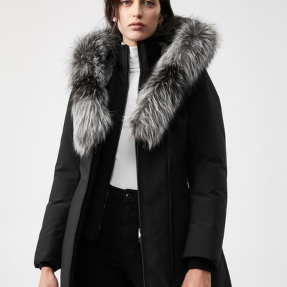 Mackage Trish Down Coat Silverfox Fur - Picture 2 of 4
